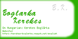 boglarka kerekes business card